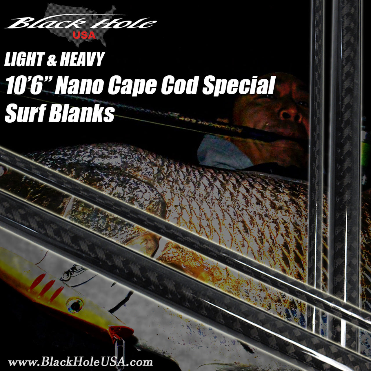 Black Hole Cape Cod Striper 9'6 Surf Spinning Rod